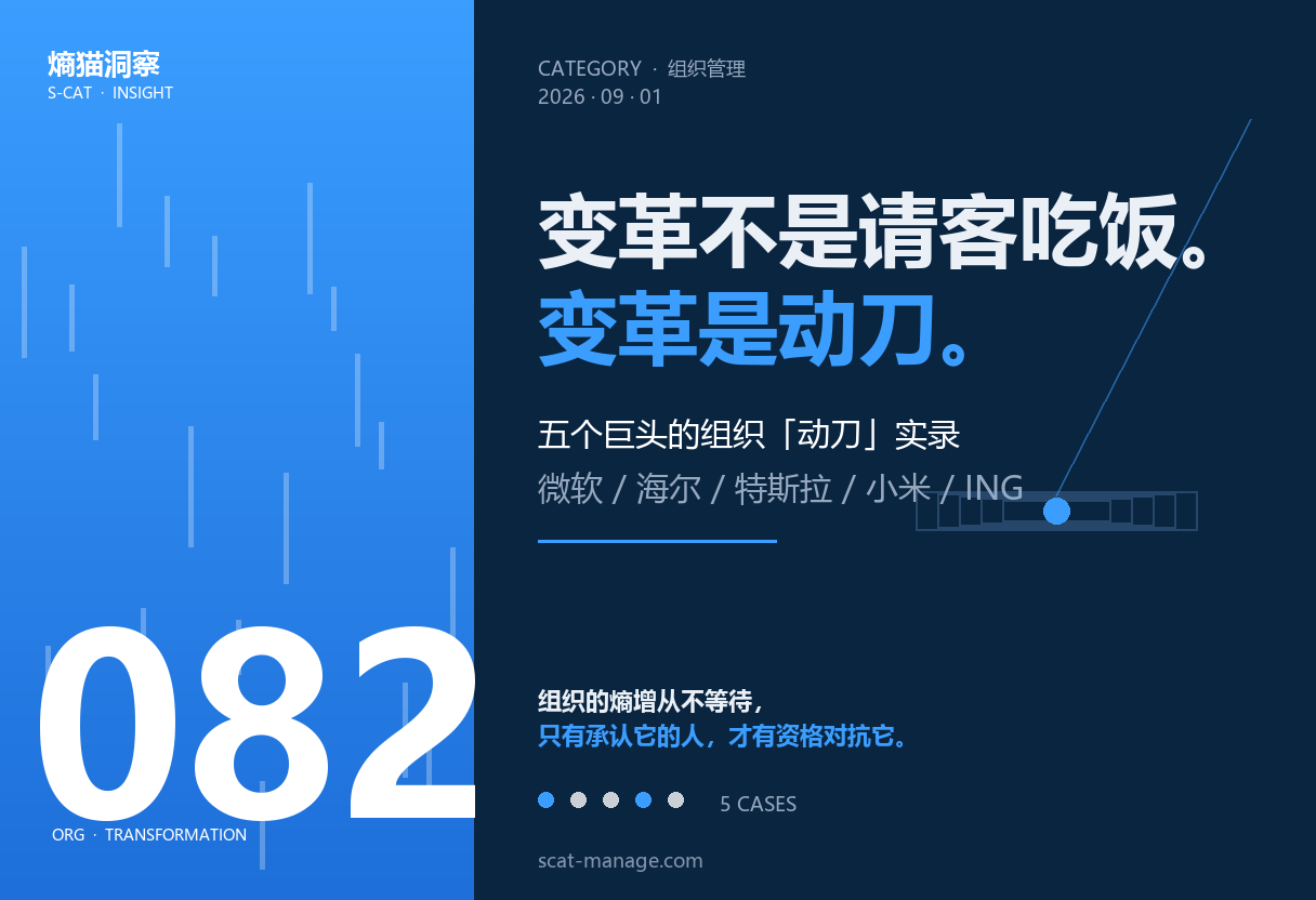 变革不是请客吃饭：五个巨头的组织「动刀」实录