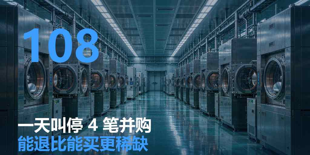 A 股半导体一天叫停 4 笔并购：能退比能买更稀缺