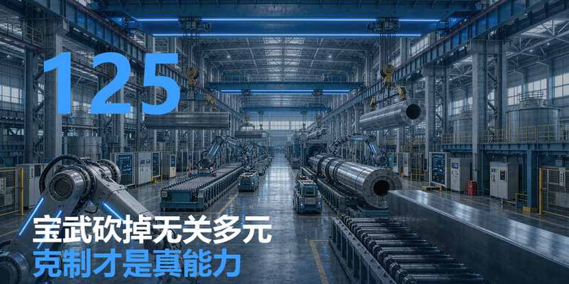 宝武砍掉无关多元：多元化不是能力，克制才是