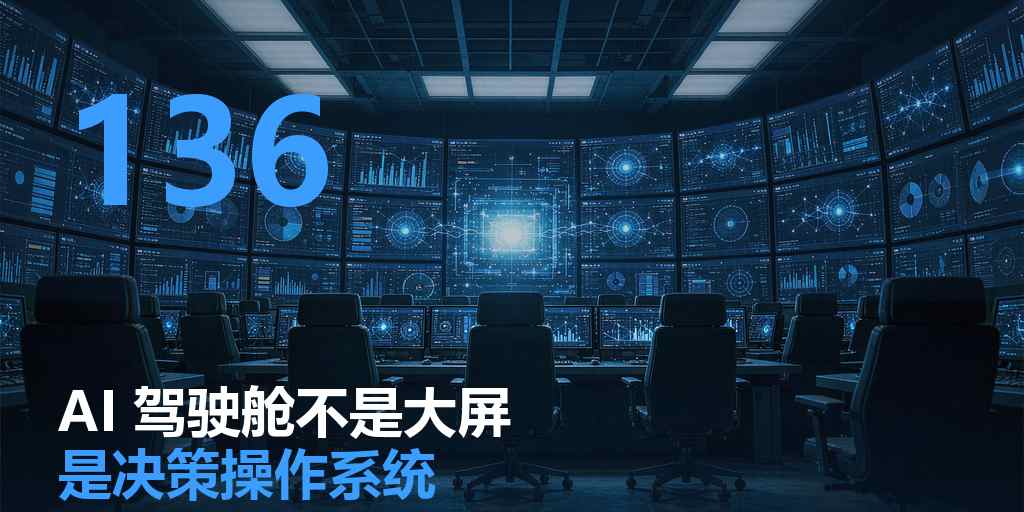 AI驾驶舱不是大屏，是老板的决策操作系统