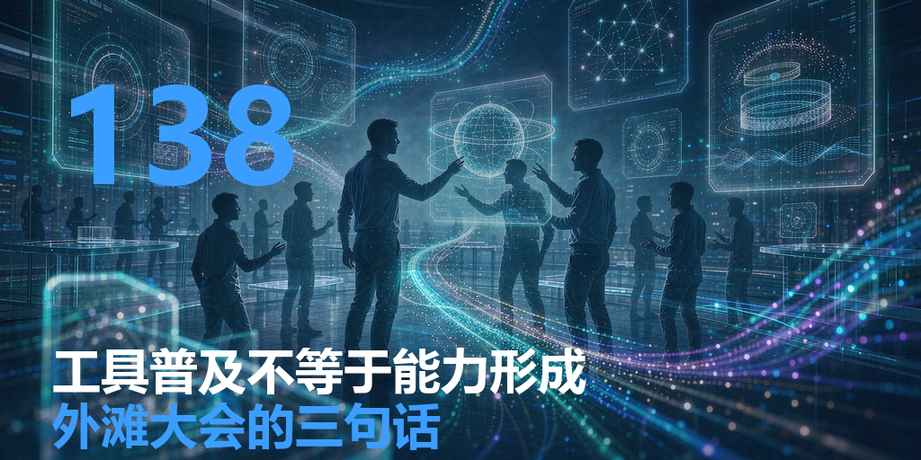 AI 工具普及，不等于 AI 组织能力形成——外滩大会给老板的三句话